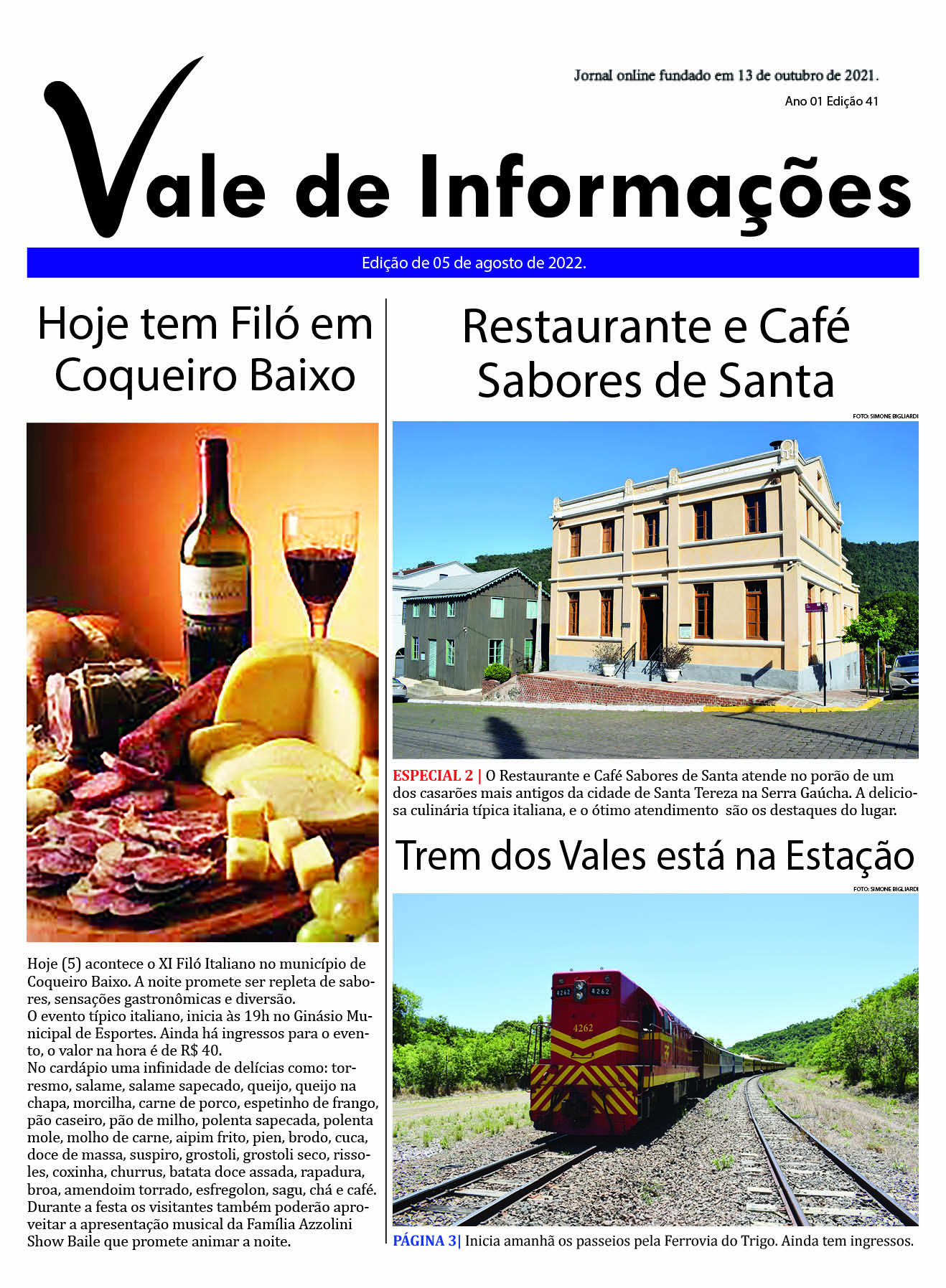 Jornal val do rio - Informação