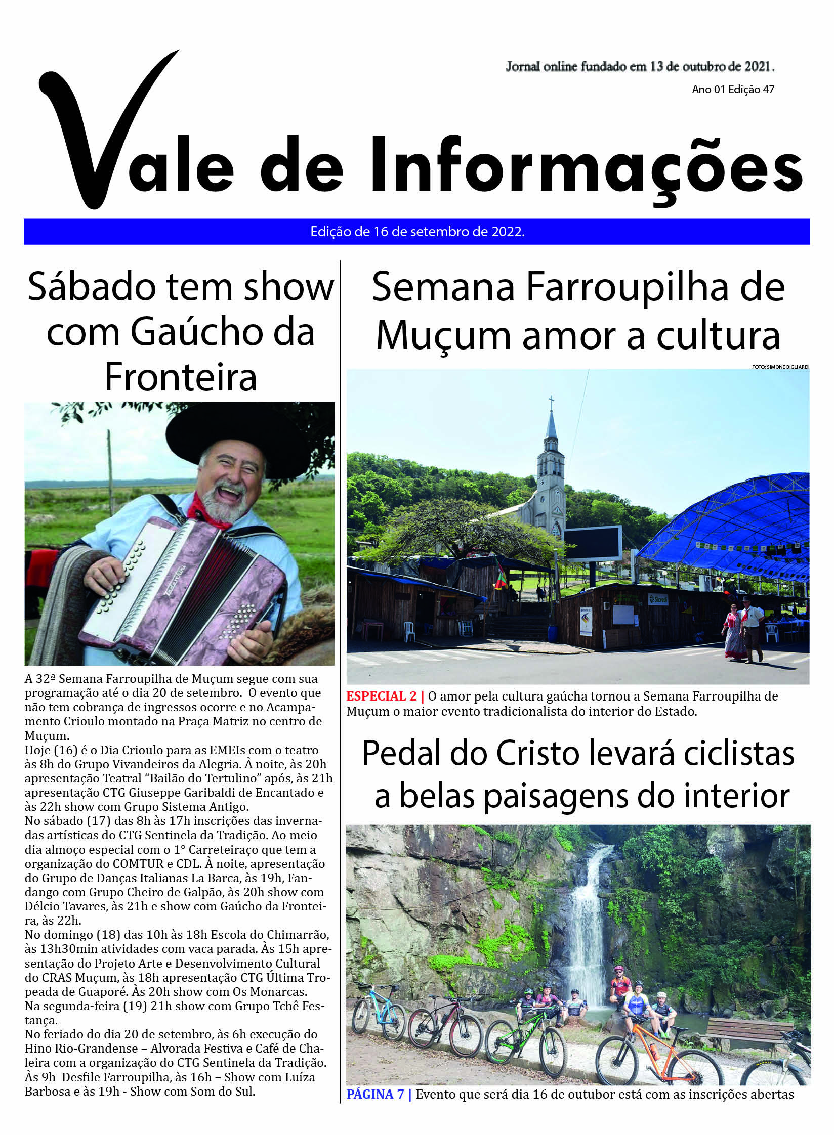 Jornal val do rio - Informação