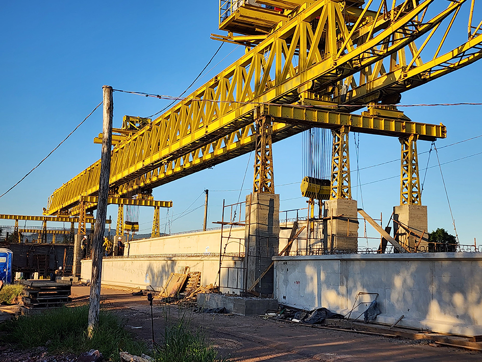 EGR inicia lançamento de vigas na ponte da ERS-130