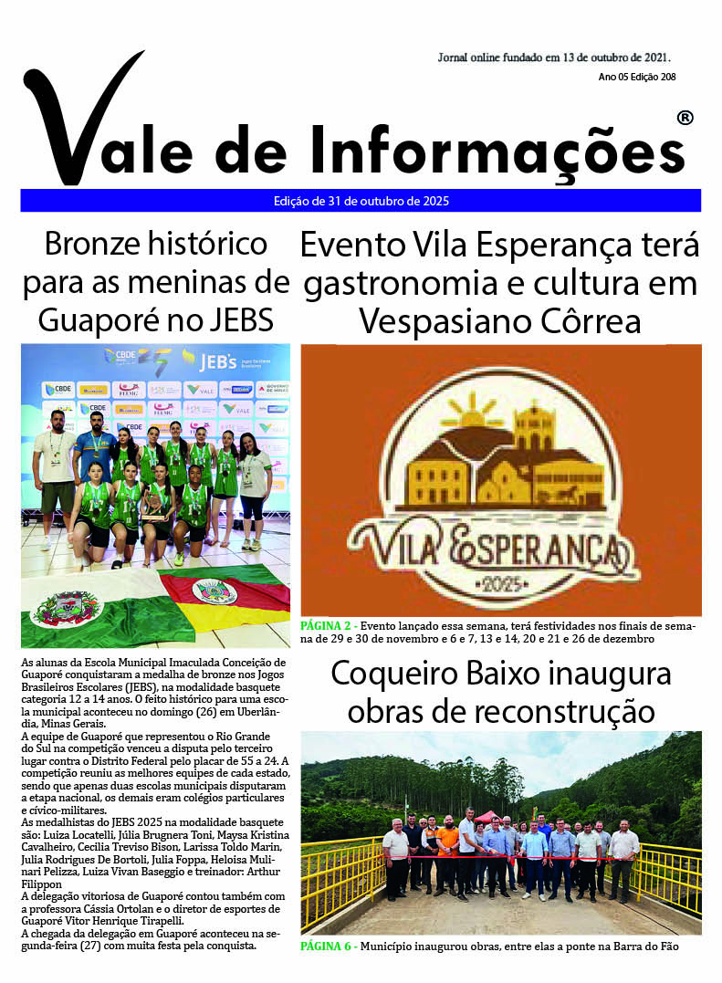 Edição de 31/10/2025