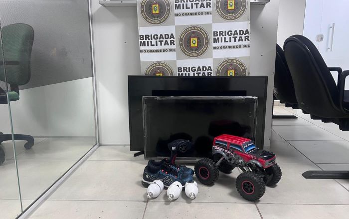 Brigada Militar prende homem por furto qualificado e recupera objetos em Roca Sales