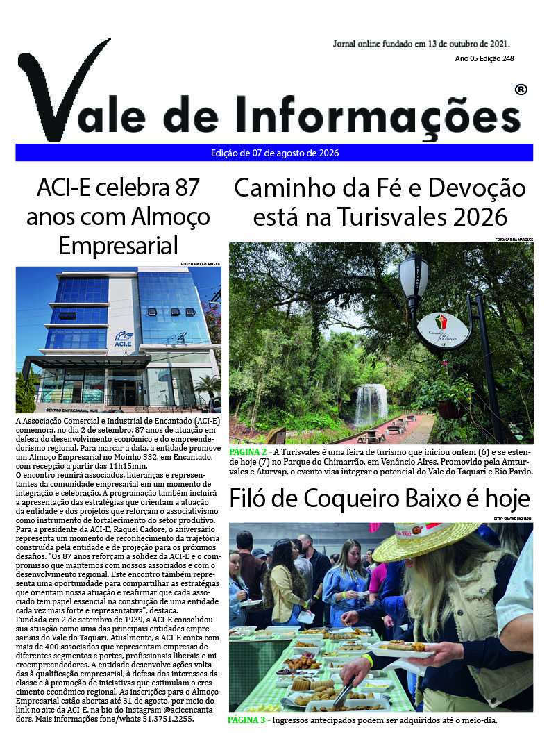 Edição de 07/08/2026