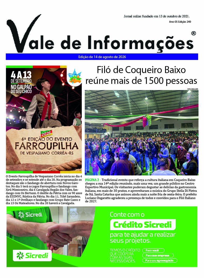 Edição de 14/08/2026