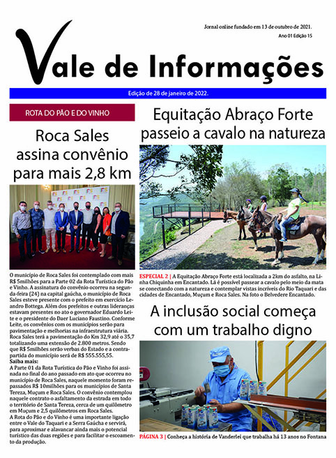 Jornal val do rio - Informação